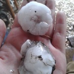 В Волчанске прошел крупный град. Сегодня обещают еще