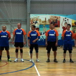 Приветствие команды - соперницы сборной глав.