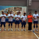 Главы получили форму с фамилиями. Женщина на две команды одна - глава Серова Елена Бердникова.