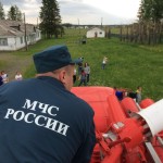 В волчанской «Республике Грин» сотрудники пожарной части напомнили меры безопасности