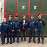В волчанской пожарной части побывал необычный путешественник