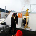 Зажигают факел - ну практически Олимпиада